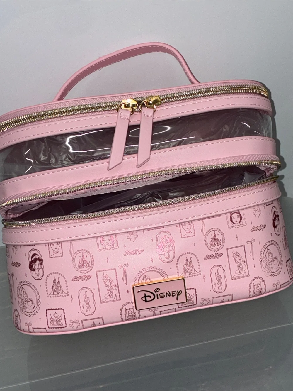 Disney Princess double zip travel vanity case